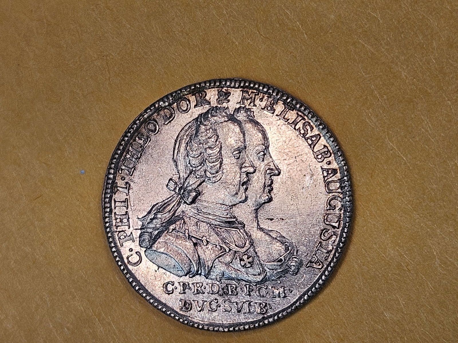 ** RARE ** GEM Prooflike 1742 Germany Silver PATTERN!!! - 7