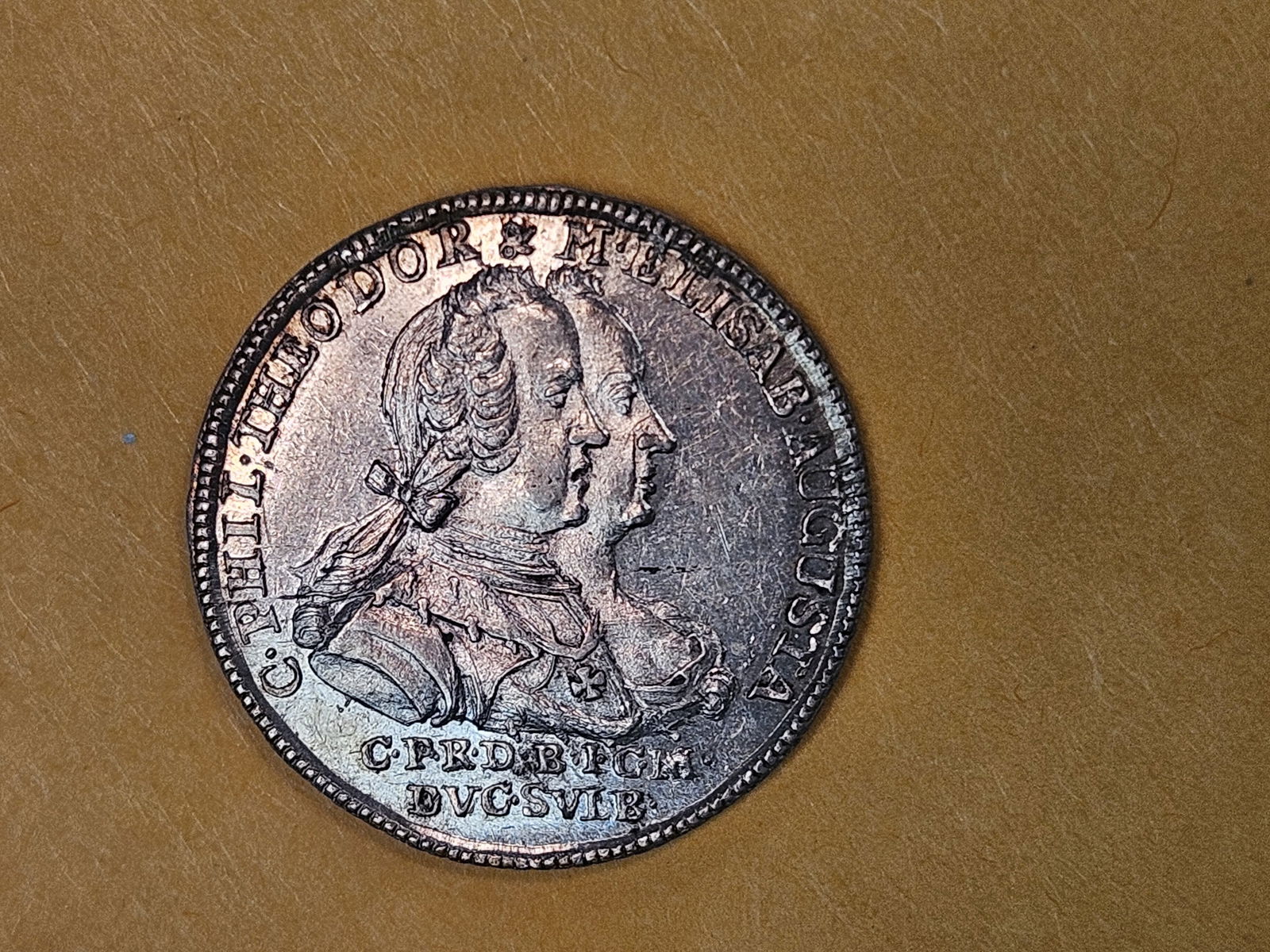 ** RARE ** GEM Prooflike 1742 Germany Silver PATTERN!!! - 8