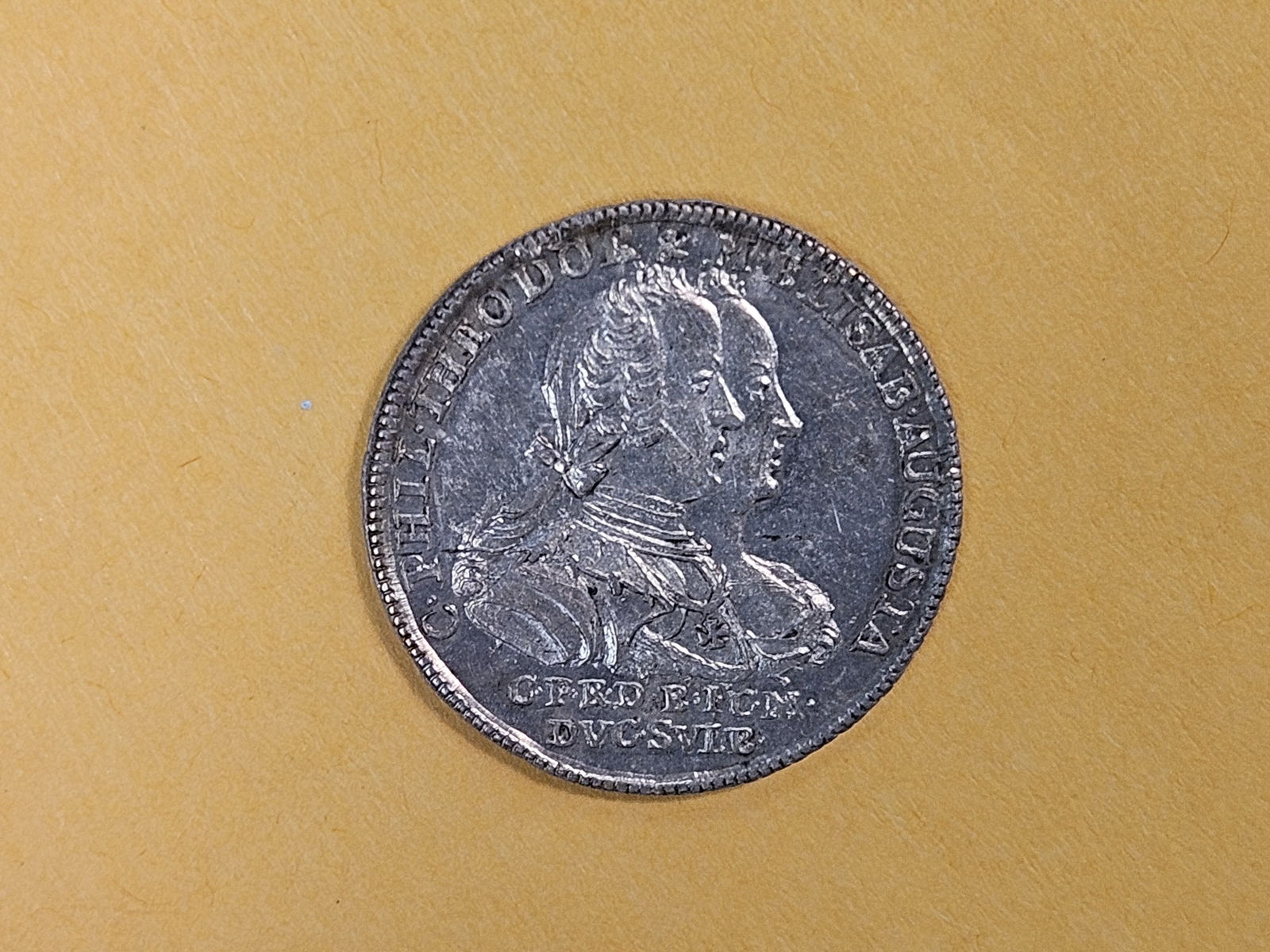 ** RARE ** GEM Prooflike 1742 Germany Silver PATTERN!!! - 9