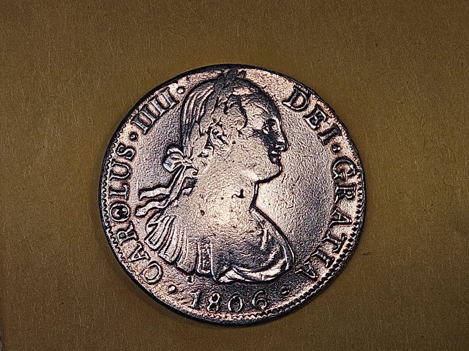 1806 TH Mexico silver 8 reals in Extra Fine - details - 4