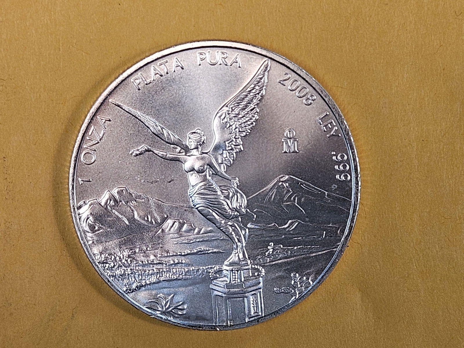 GEM Brilliant Uncirculated 2008 Mexico silver Onza: Libertad 