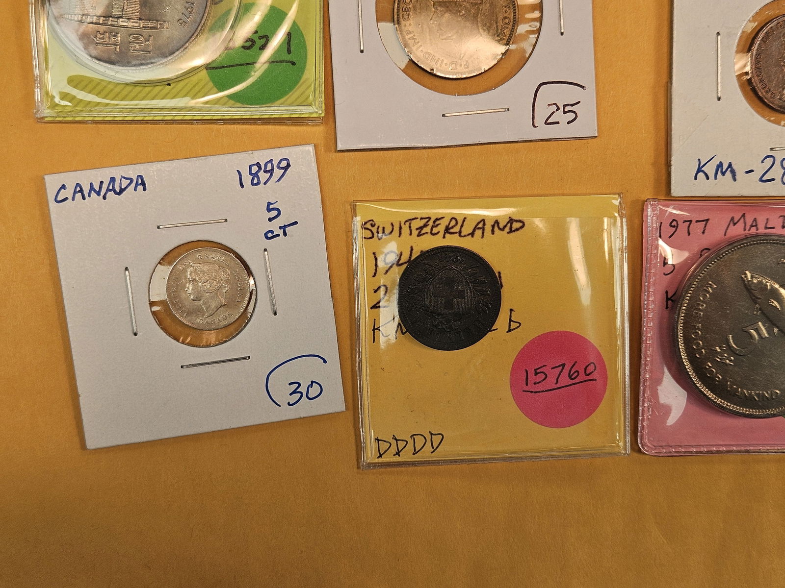 Fifteen fun mixed World Coins - 5