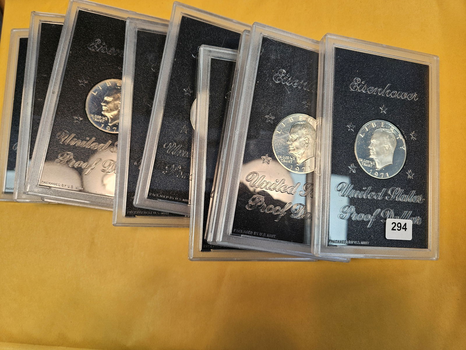 TEN Silver Proof Eisenhower Dollars (1 of 1)