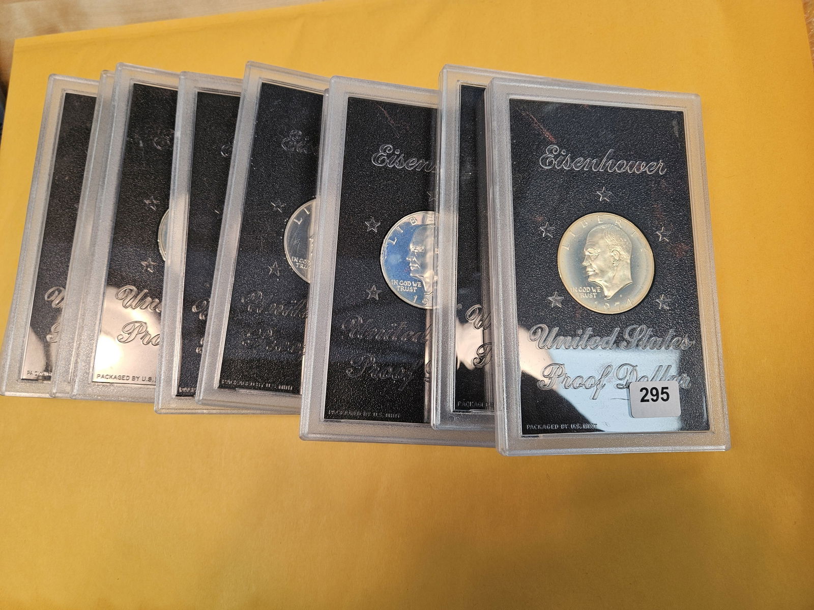 TEN Silver Proof Eisenhower Dollars (1 of 1)