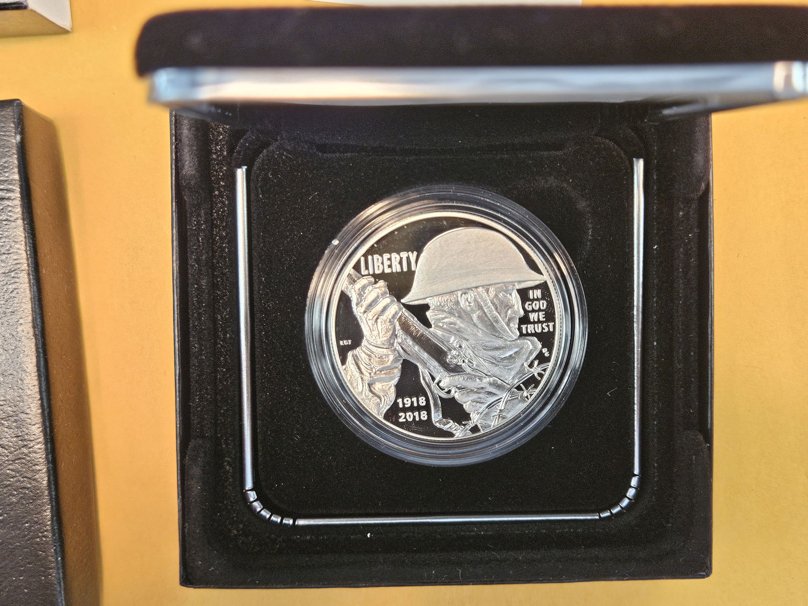 2018 World War I GEM Proof Deep Cameo Commemorative SILVER Dollar - 2