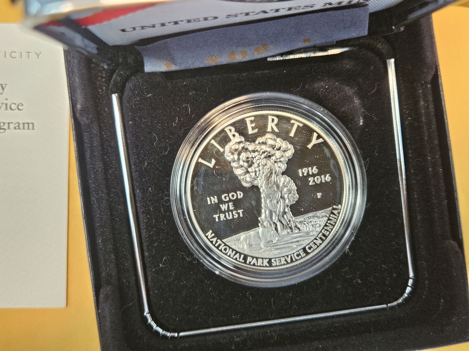 2016 National Park Service Proof Deep Cameo Commemorative SILVER Dollar - 2