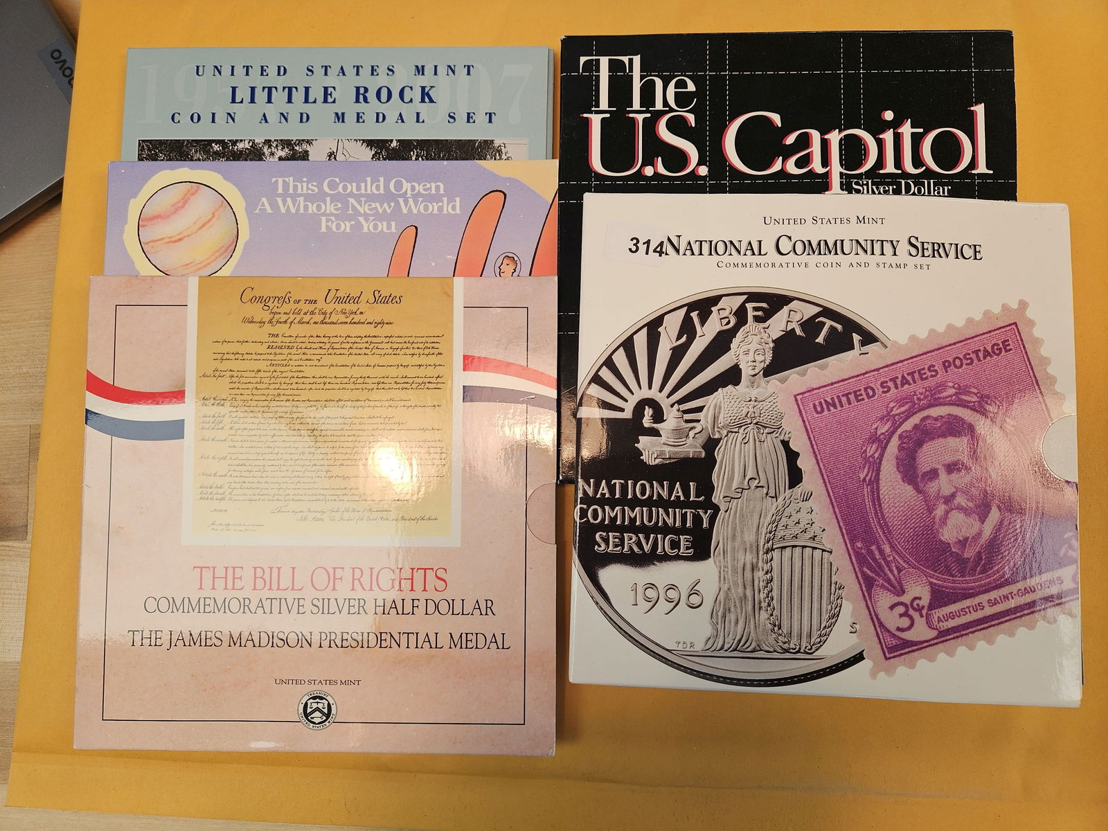 Five mixed US Coin Sets: All in OGP 