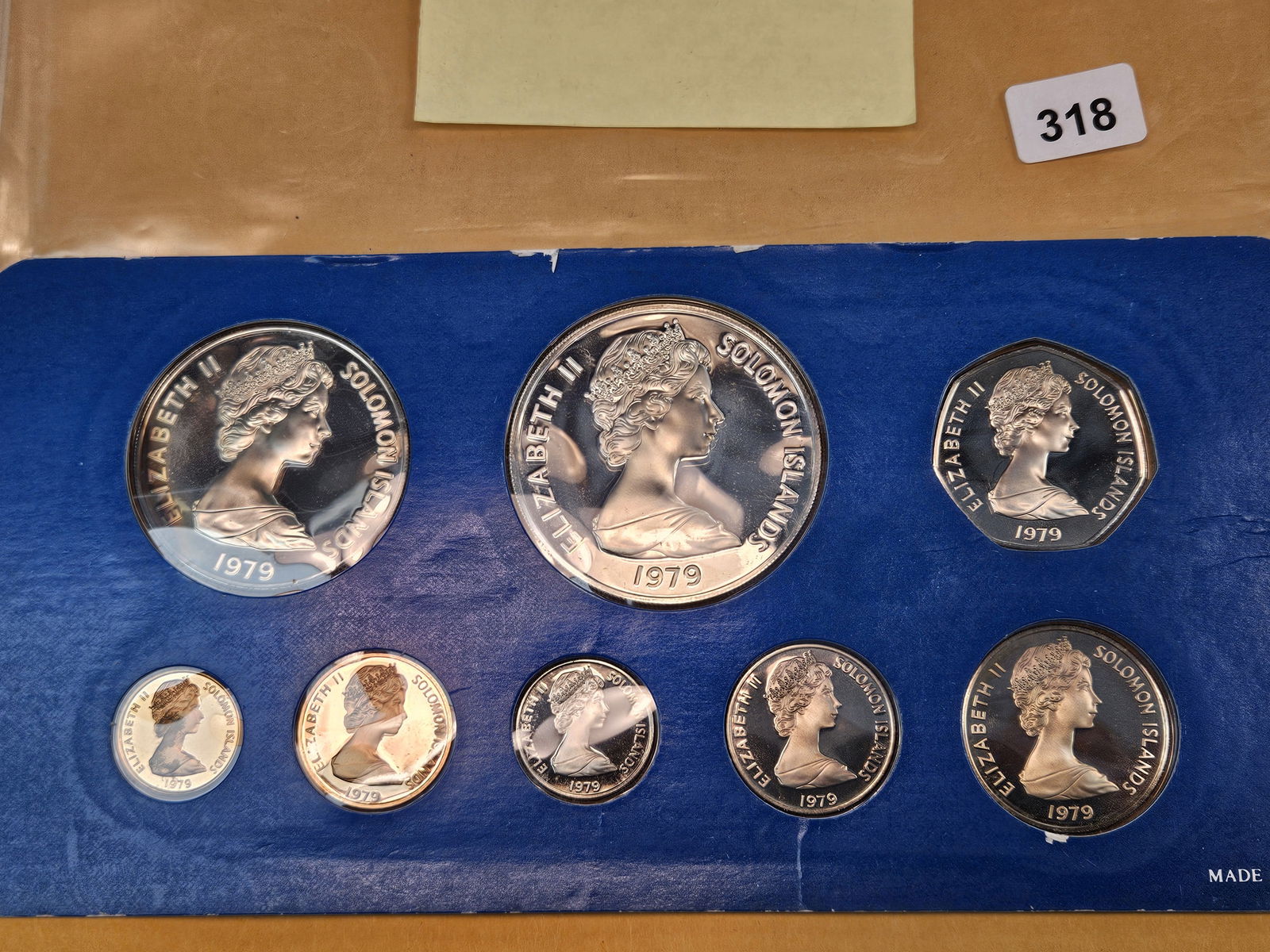 1979 GEM Proof Deep Cameo Solomon Islands Silver Coin set - 3