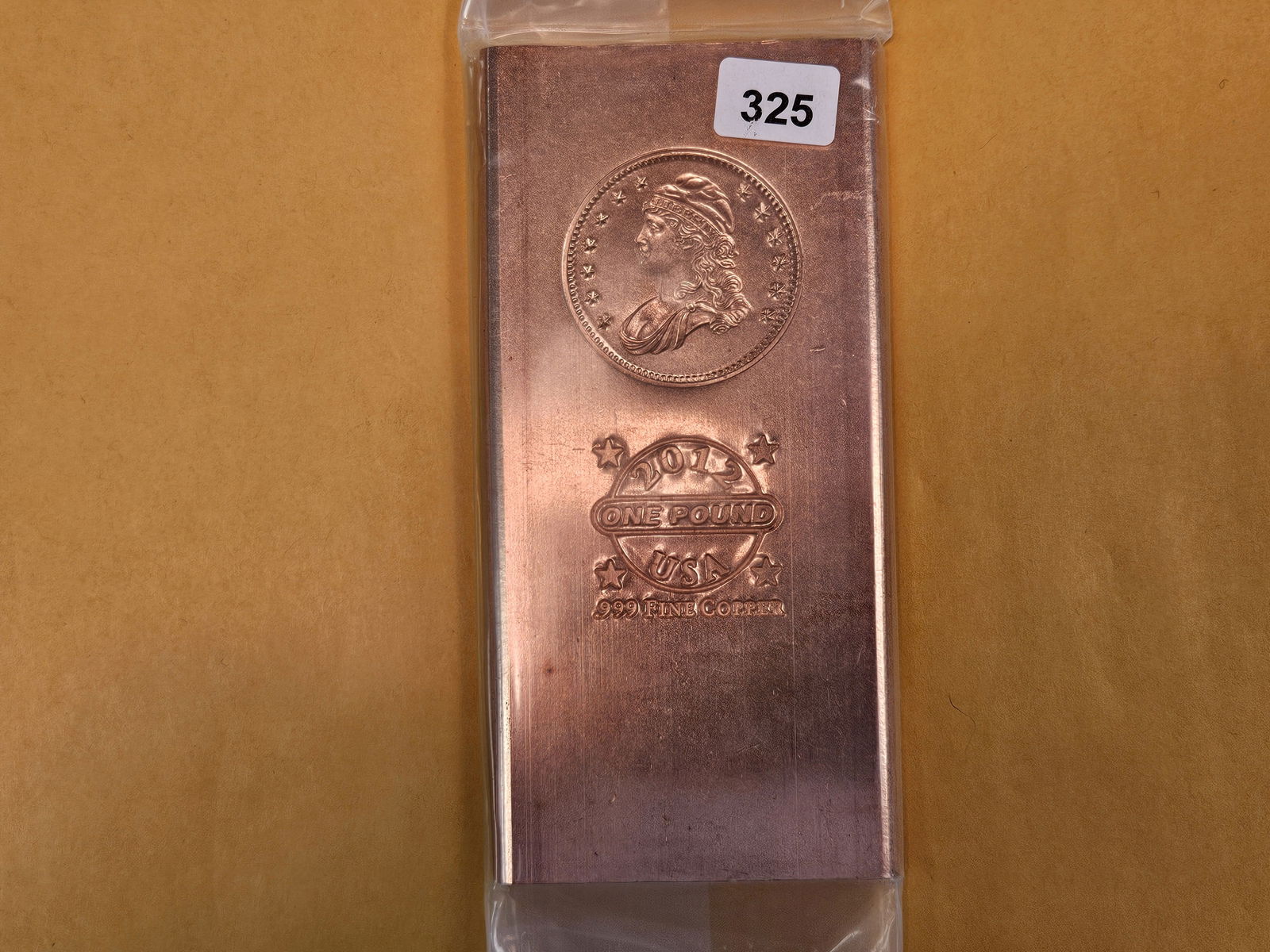 ONE POUND .999 fine copper: Bust motif 