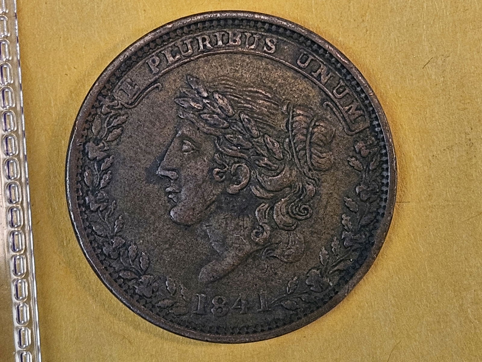 1841 Hard Times Token in Extra Fine plus - 3