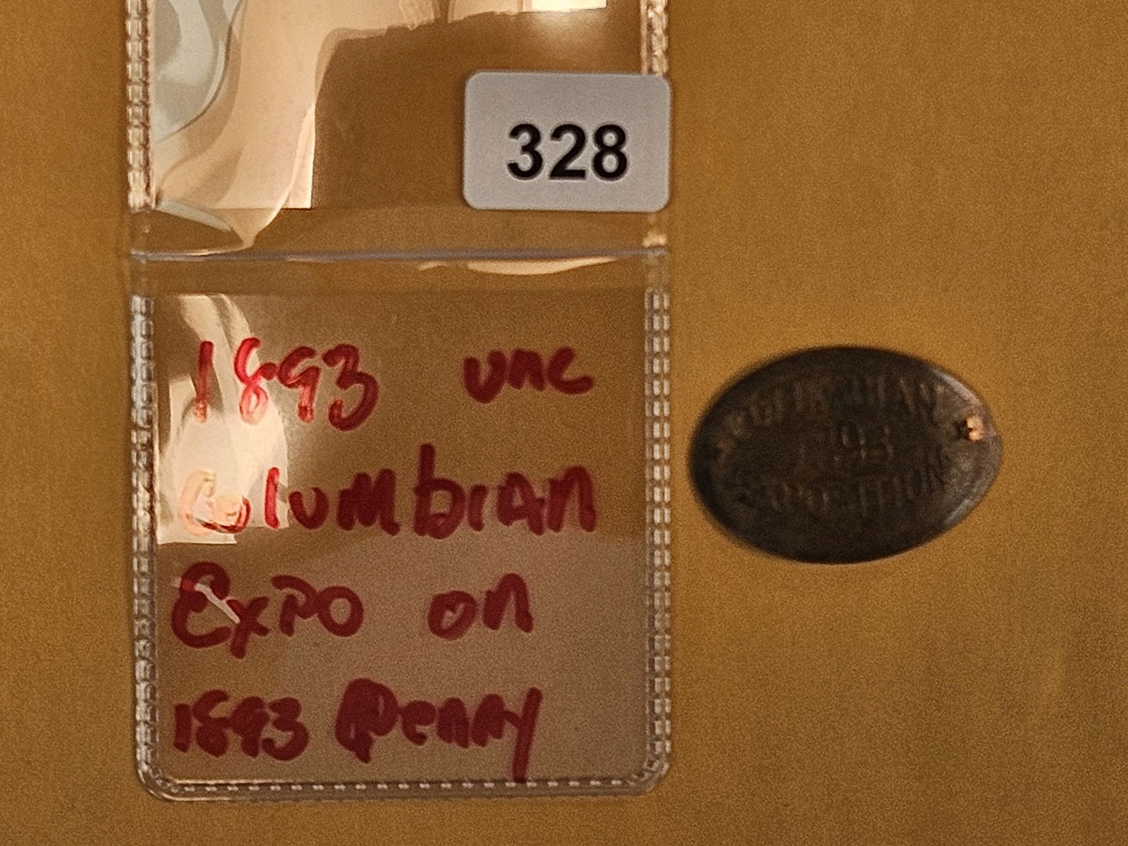 1893 Uncirculated Columbian Exposition Elongated Cent - 2