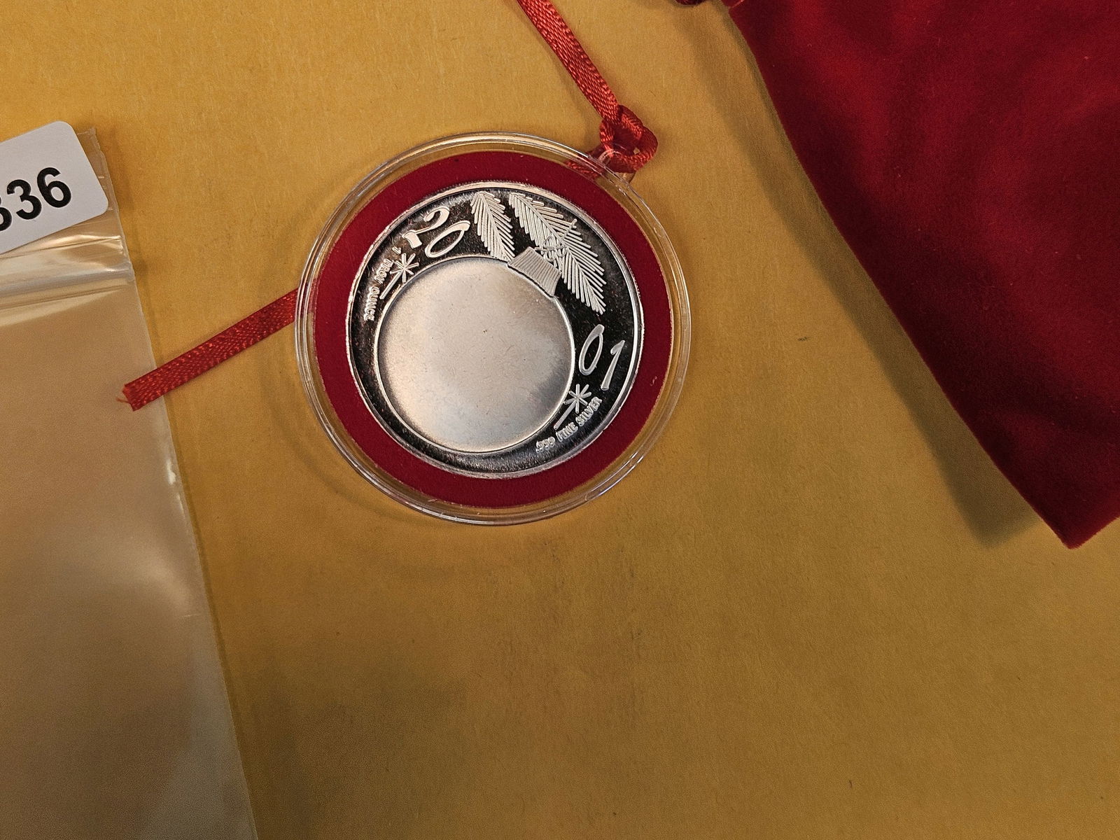 One Troy ounce .999 fine silver proof art round - 2