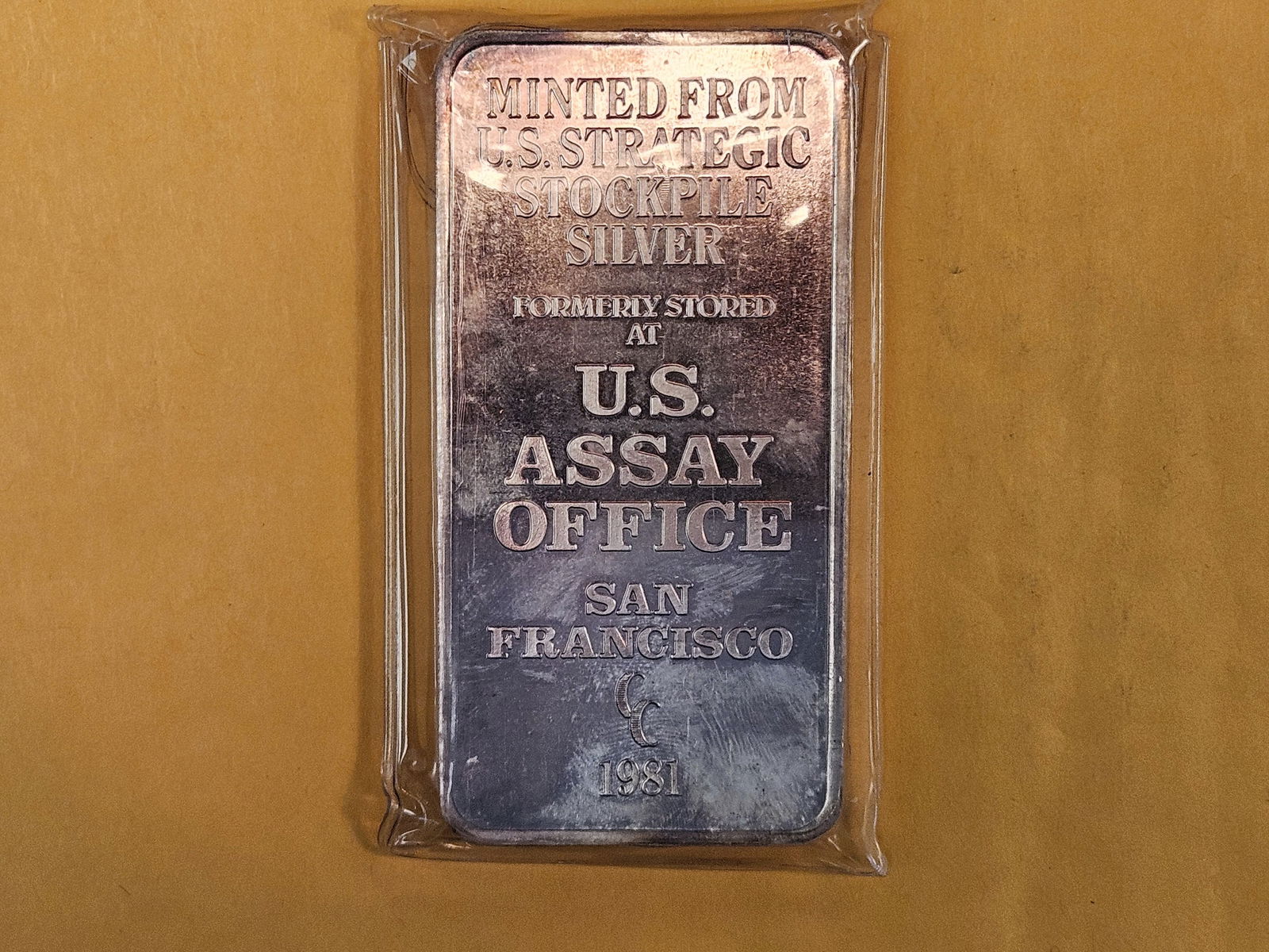 TEN Troy ounce .999 fine silver proof art bar - 2