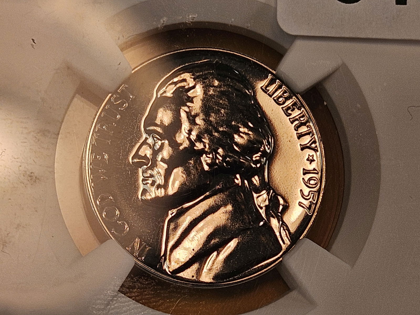 Superb GEM! NGC 1957 Jefferson Nickel in Proof 69 - 3