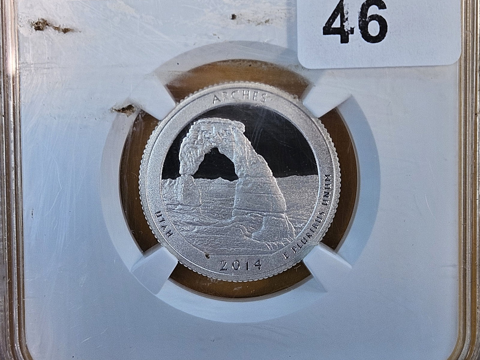 PERFECT! NGC 2014-S SILVER Washington Quarter in Proof 70 Ultra cameo: Perfect Grade! Arches 