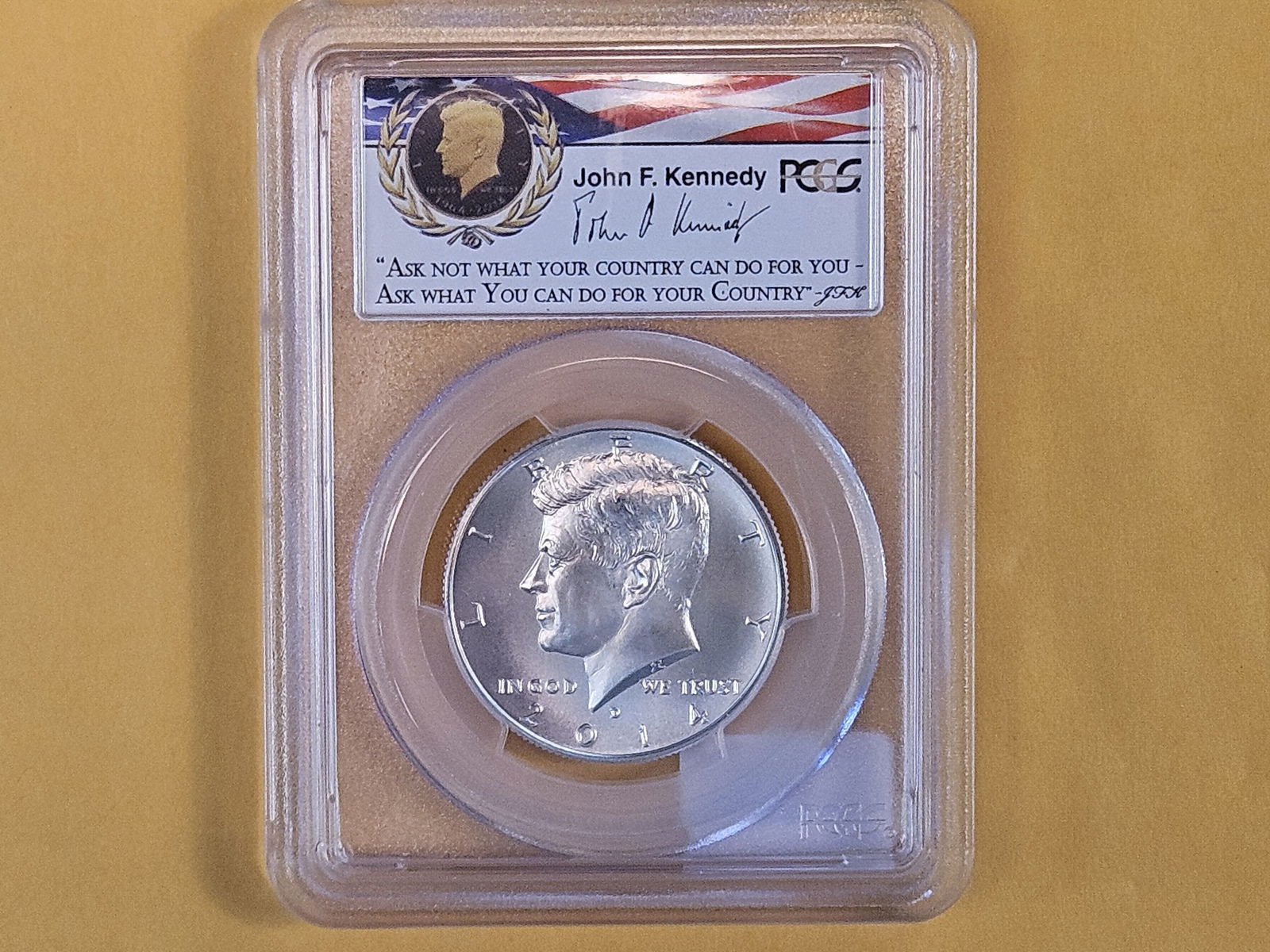 PERFECT! PCGS 2014-D SILVER Kennedy Half Dollar in Mint State 70 - 2