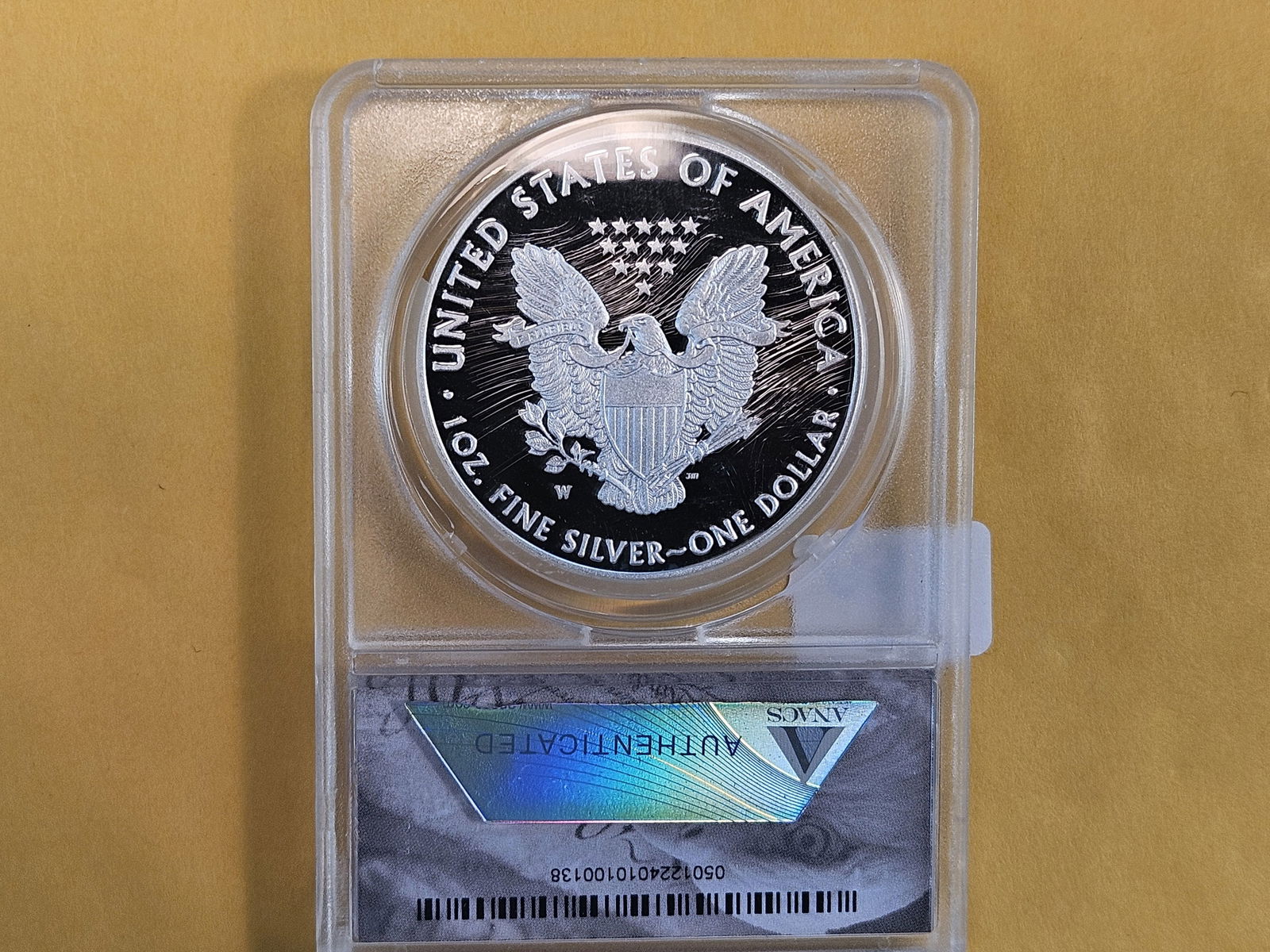 PERFECT! ANACS 2016-W American Silver Eagle in Proof 70 Deep Cameo - 3