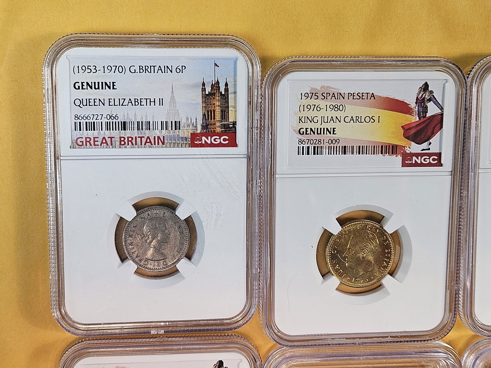 Eleven Graded, Mixed, World Coins - 2