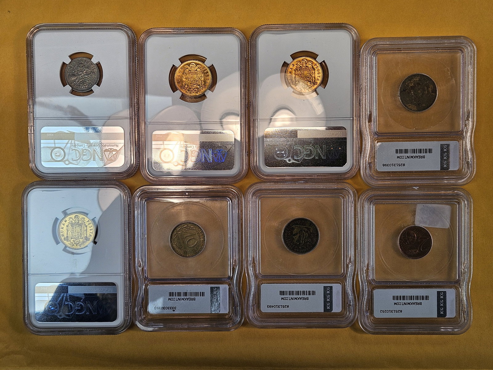 Eleven Graded, Mixed, World Coins - 6