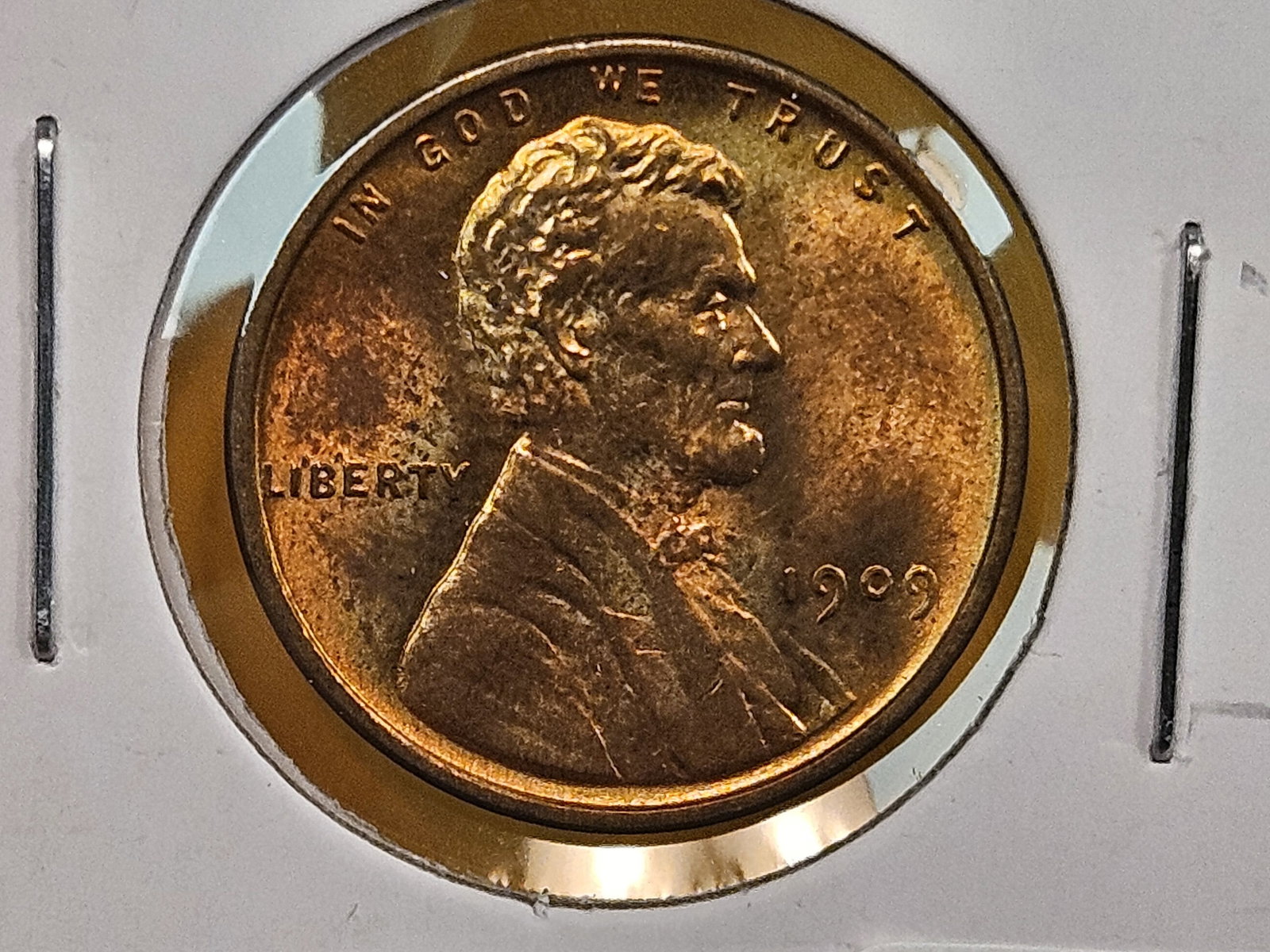 GEM Brilliant Uncirculated RED 1909 VDB Wheat cent - 5