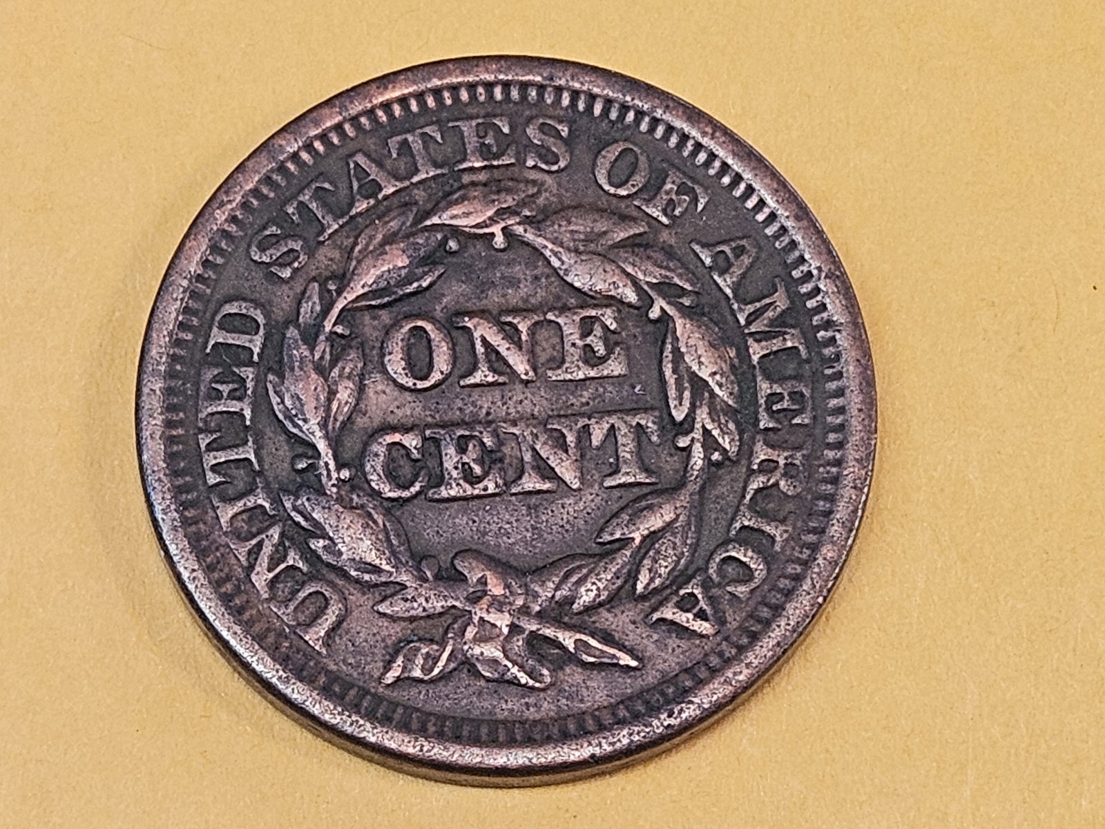 1847 Braided Hair Large Cent in Extra Fine plus - 4
