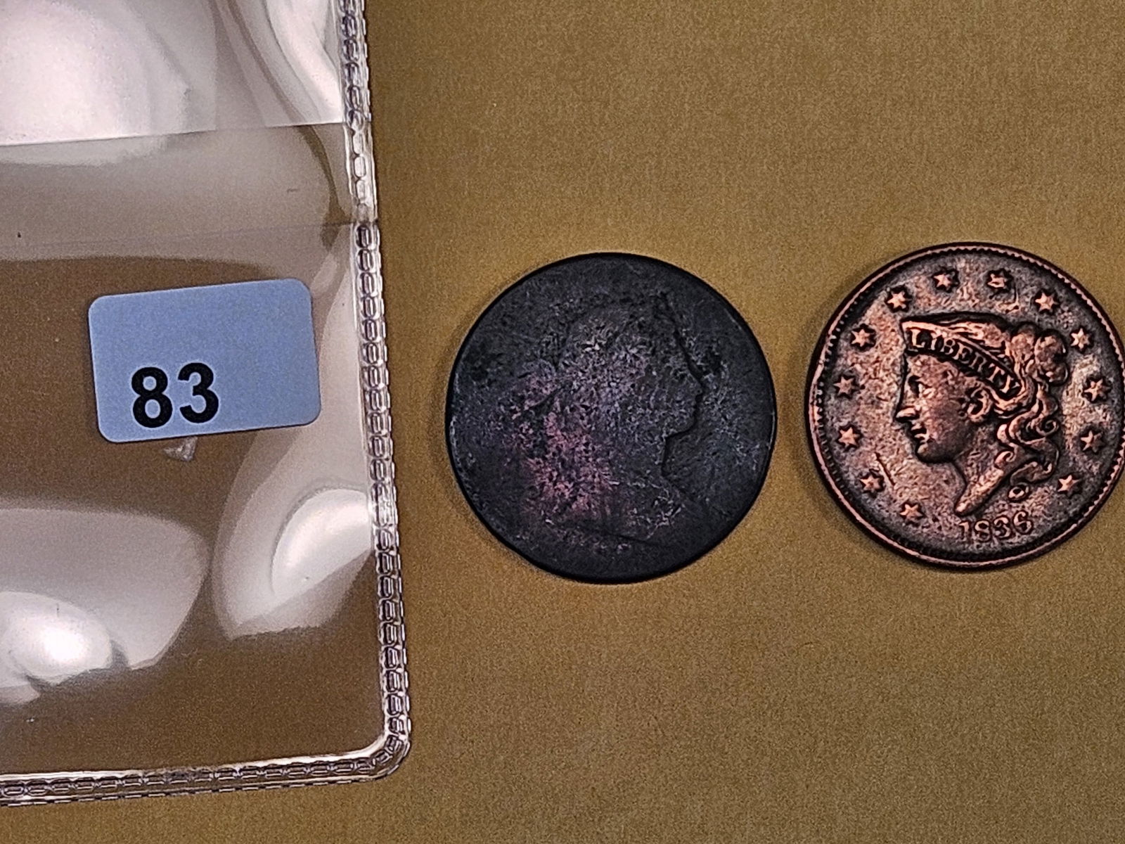 Two different Large Cents - 2