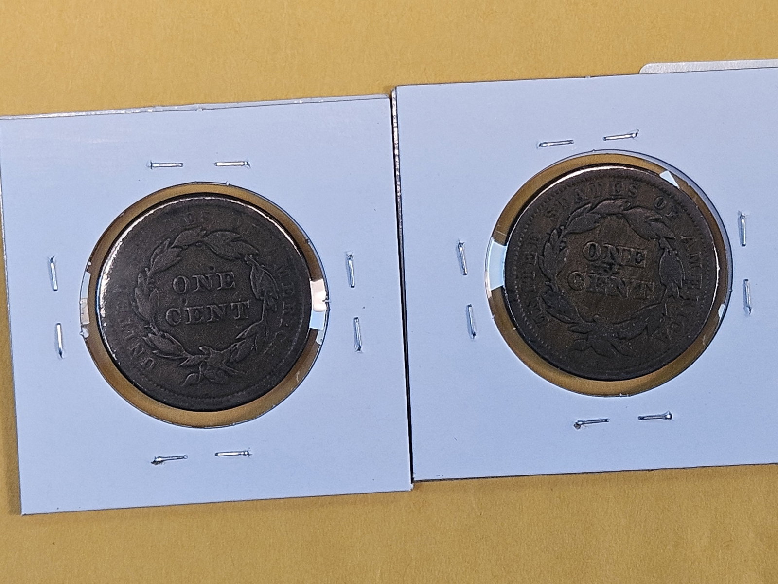 1840 and 1841 Braided Hair Large Cents - 4