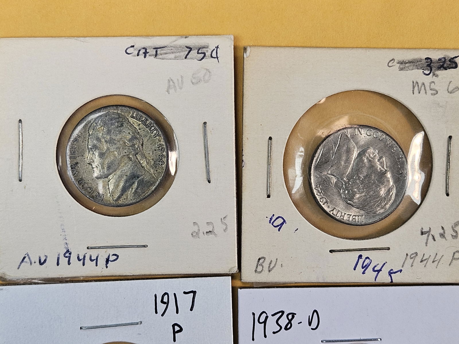Ten nice mixed Jefferson and Buffalo Nickels - 2