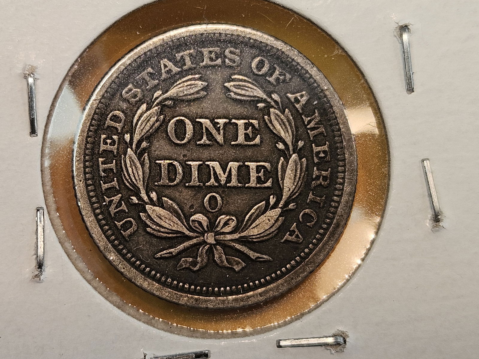 About Uncirculated 1857-O Seated Liberty Silver Dime - 4