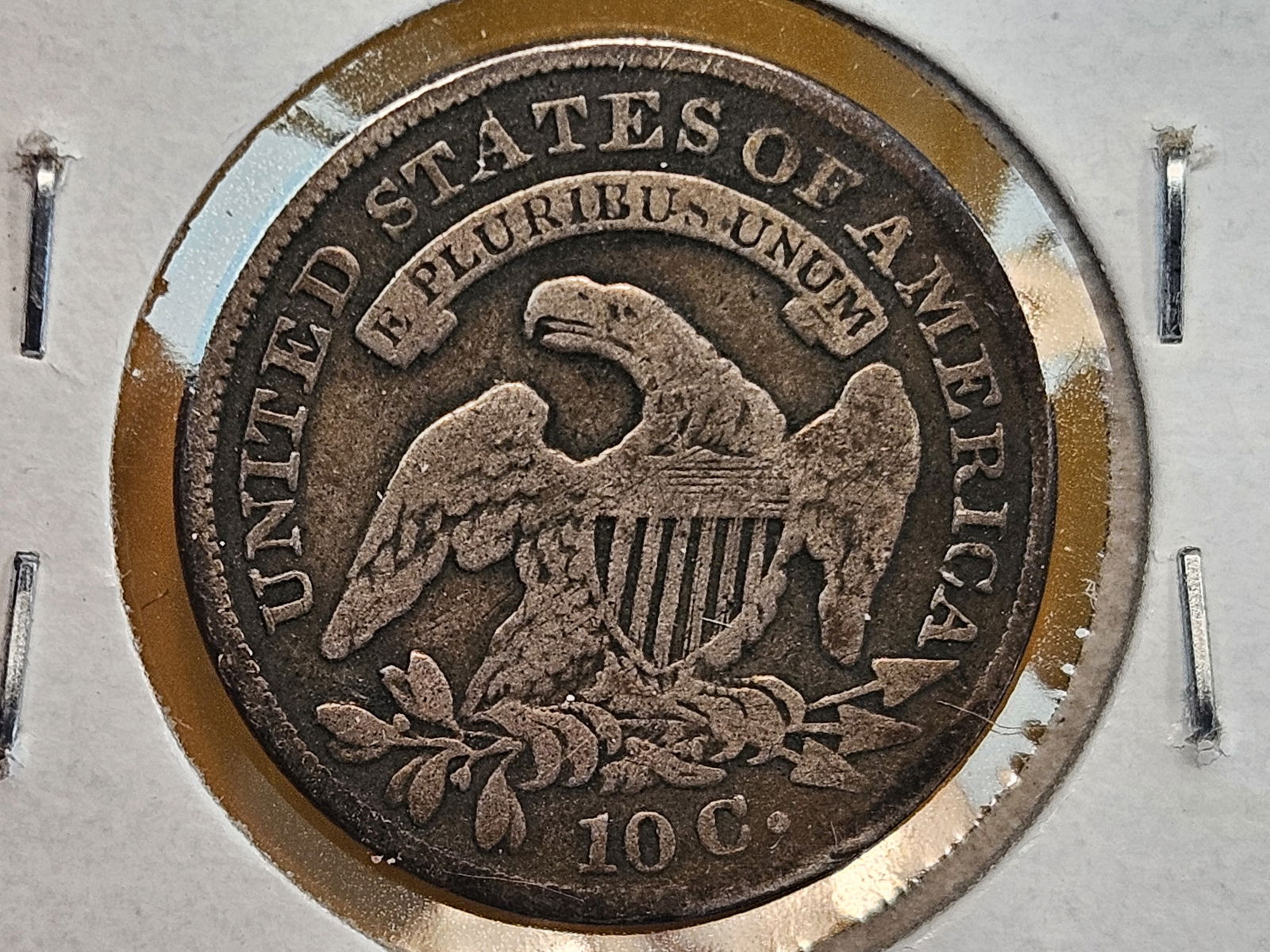 1831 Capped Bust and 1890-S Seated Liberty silver dimes - 3