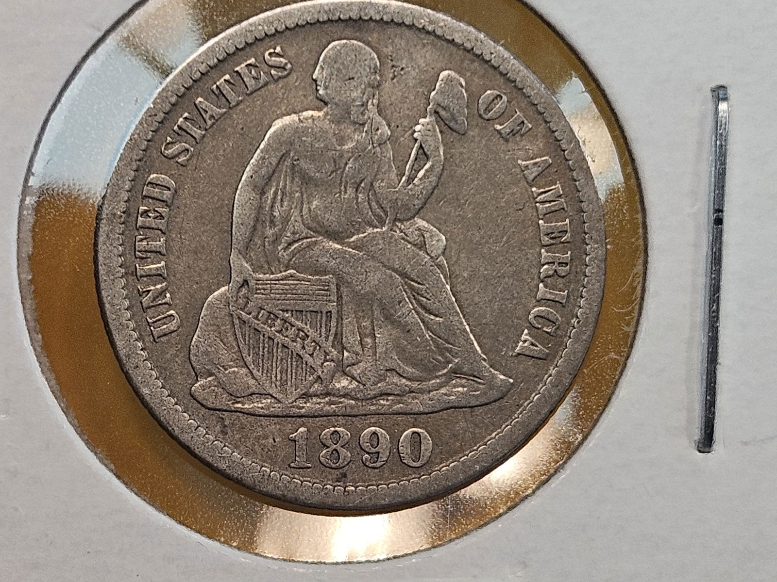 1831 Capped Bust and 1890-S Seated Liberty silver dimes - 4