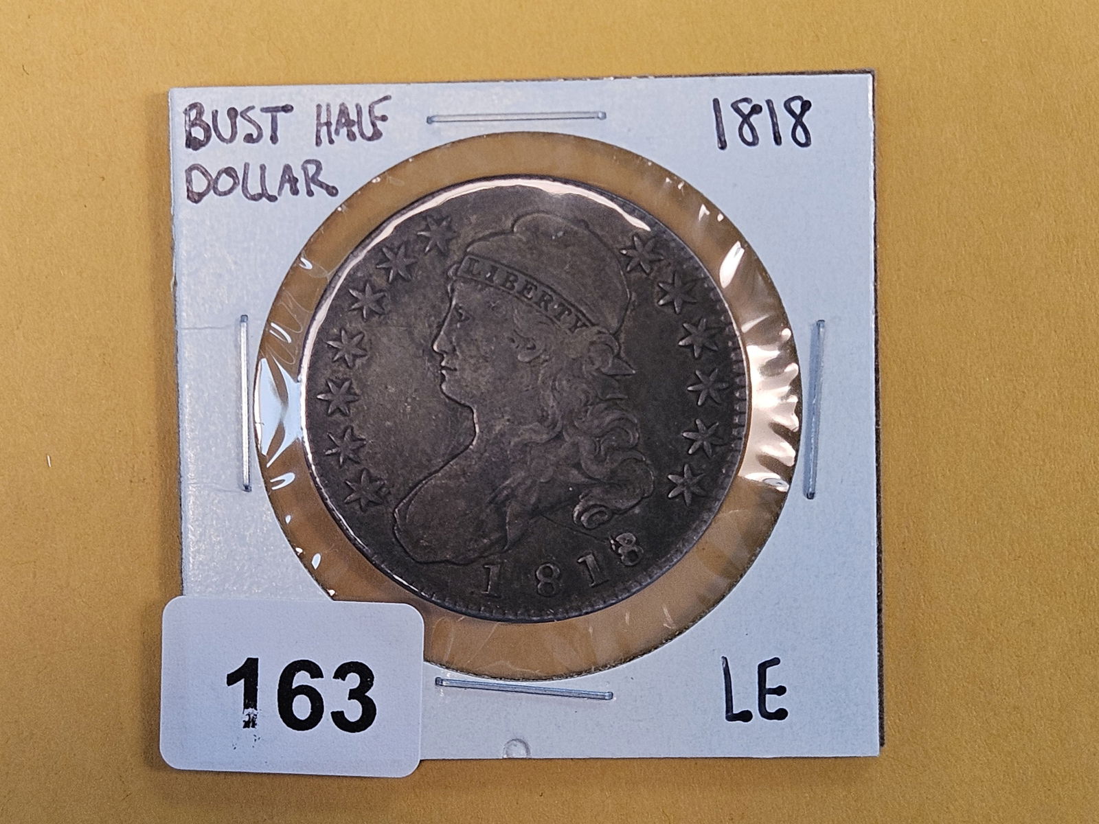 1818 Capped Bust half dollar in Very Good plus - 2