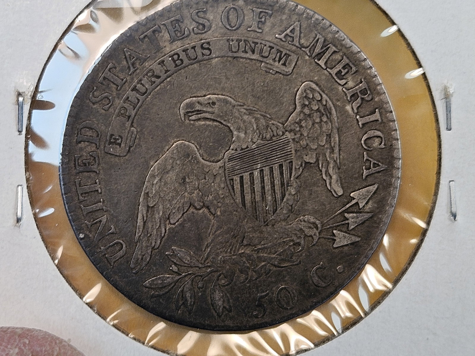 1818 Capped Bust half dollar in Very Good plus - 4