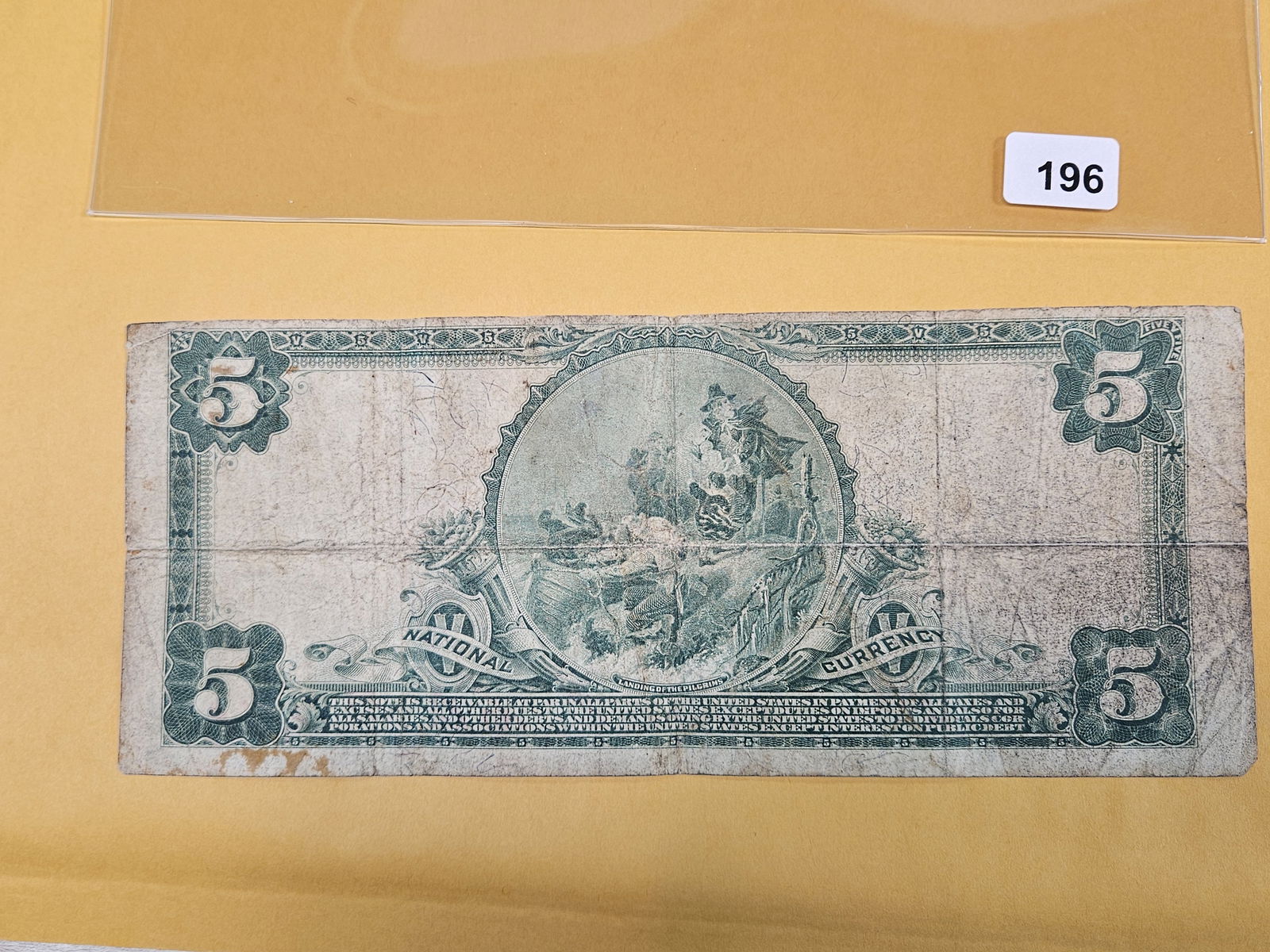 Series of 1902 Five Dollar National Currency in Fine plus - 2