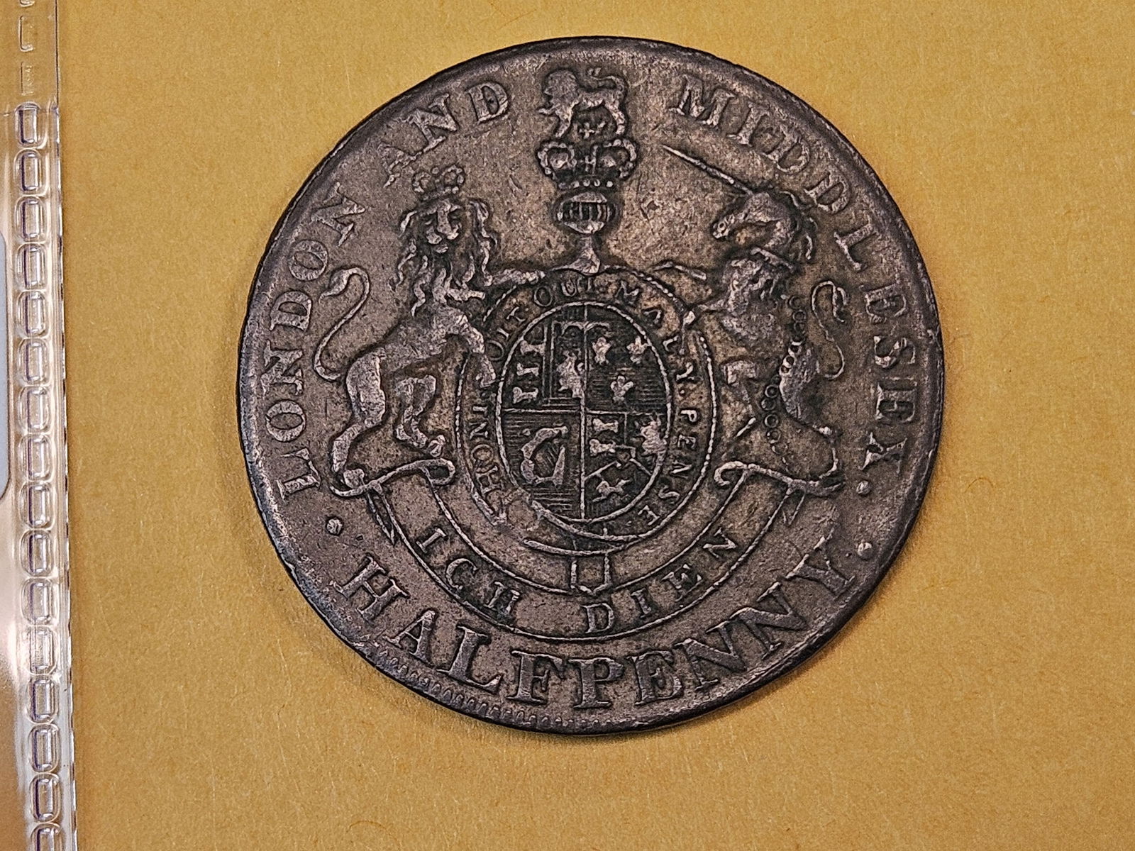 CONDER TOKEN! Undated Half-penny copper Conder token - 2