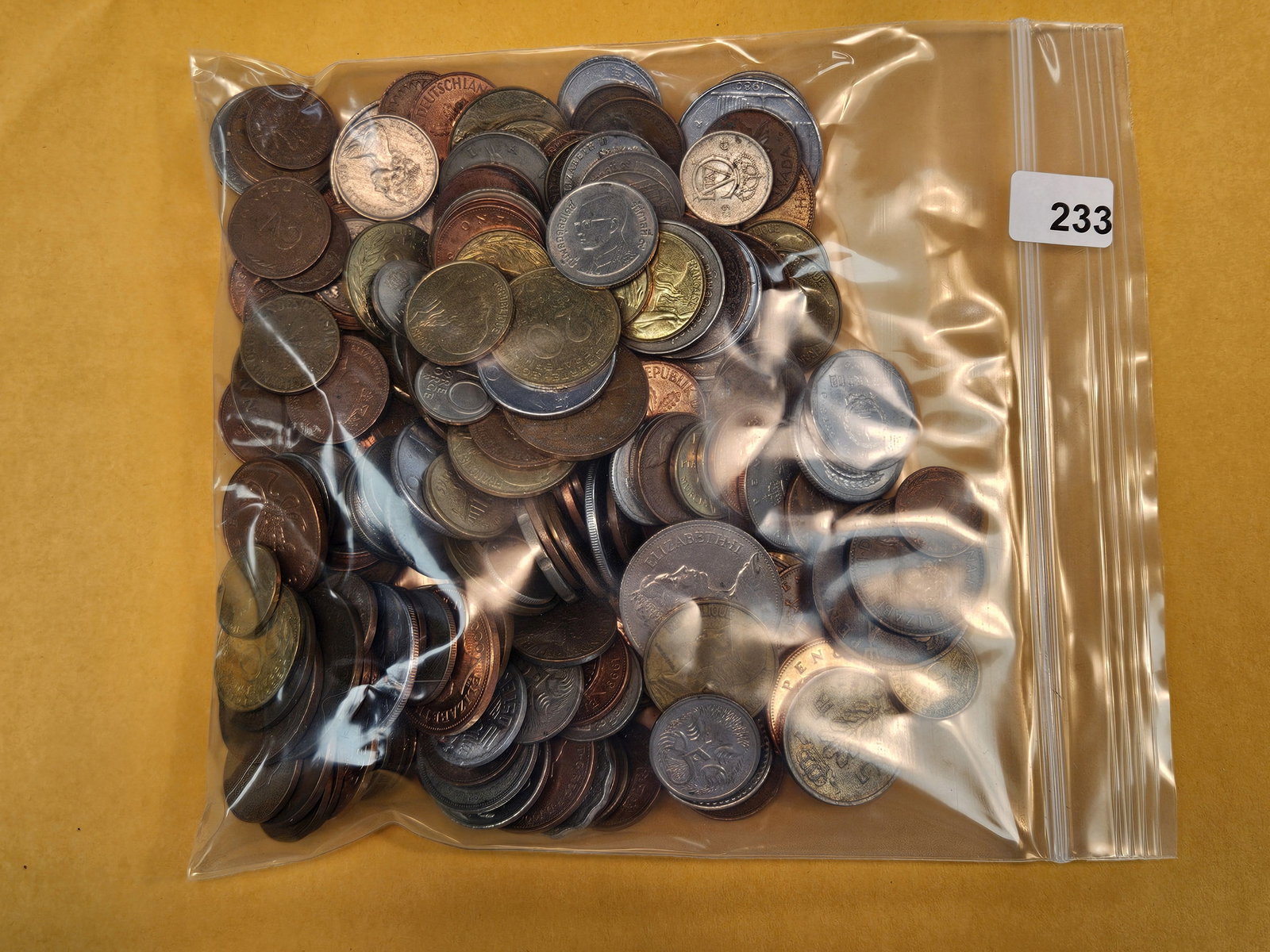 Two Pounds of mixed World Coins: From dealer. Unchecked by us 