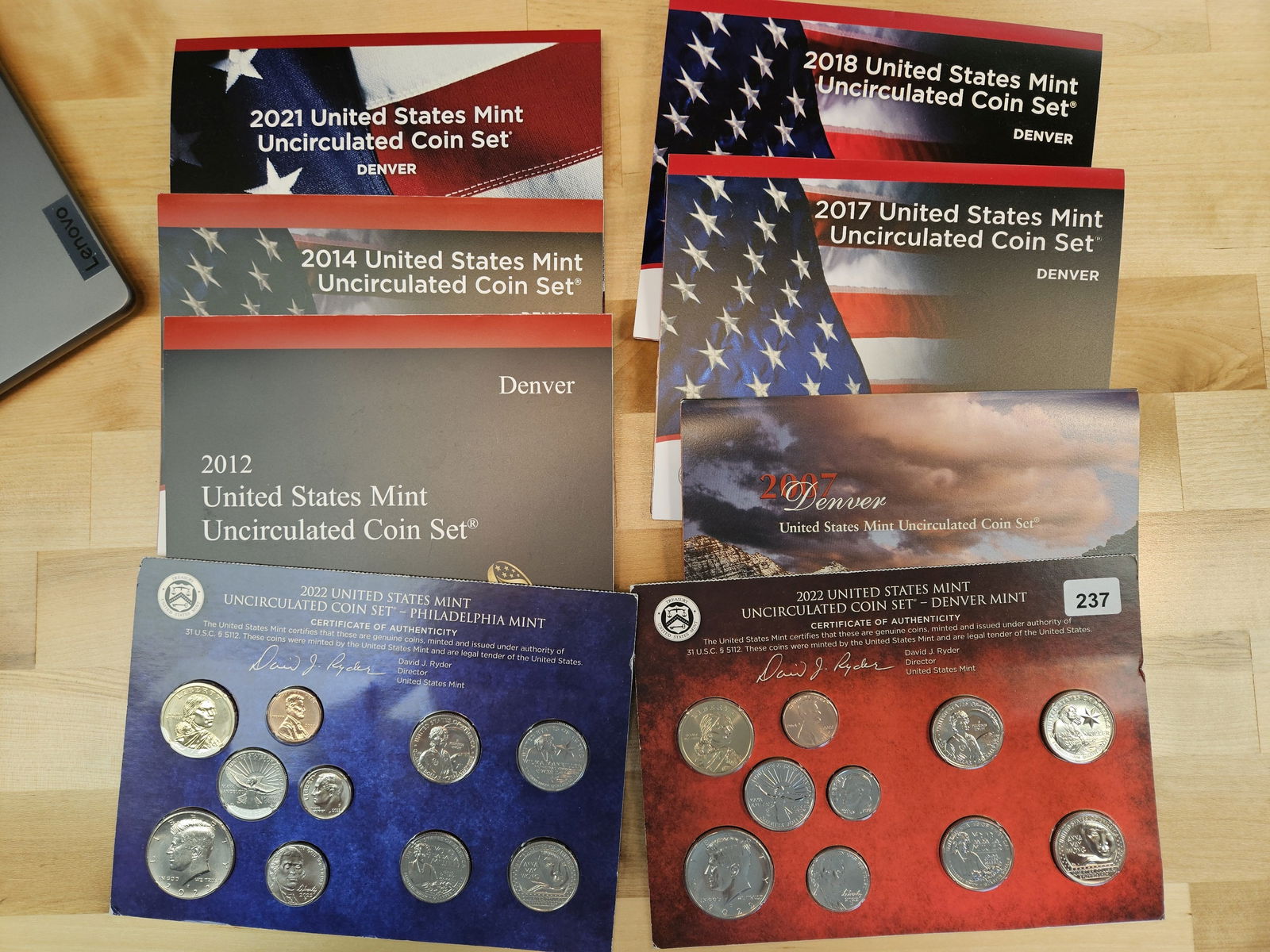 Eight mixed US Mint Sets - 2