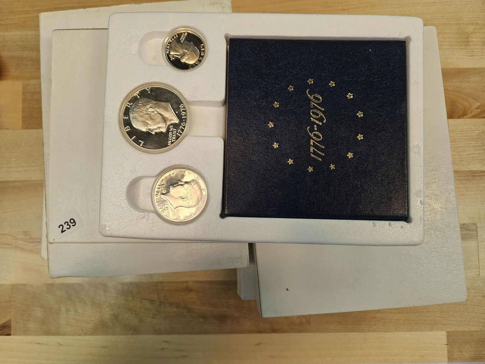 Seven GEM 3-coin Bicentennial SILVER Proof Sets: All in OGP and original boxes 