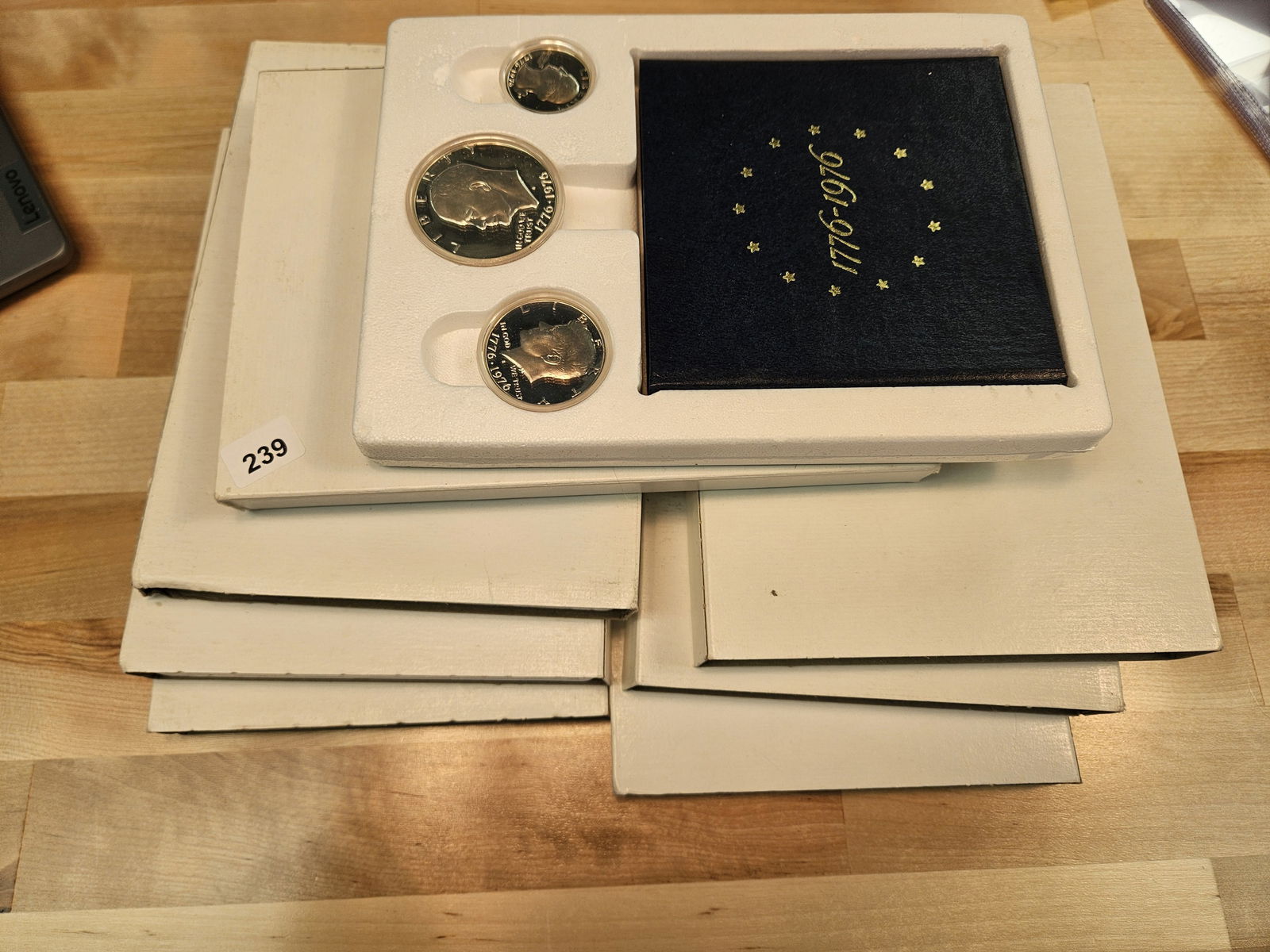 Seven GEM 3-coin Bicentennial SILVER Proof Sets - 2