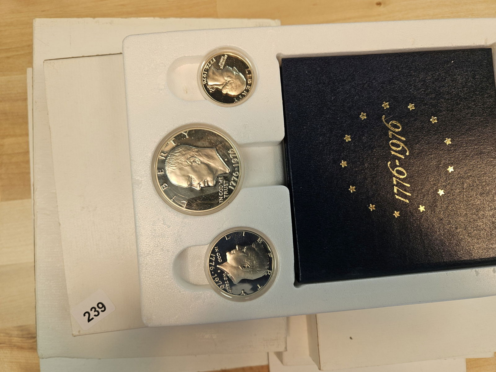 Seven GEM 3-coin Bicentennial SILVER Proof Sets - 3