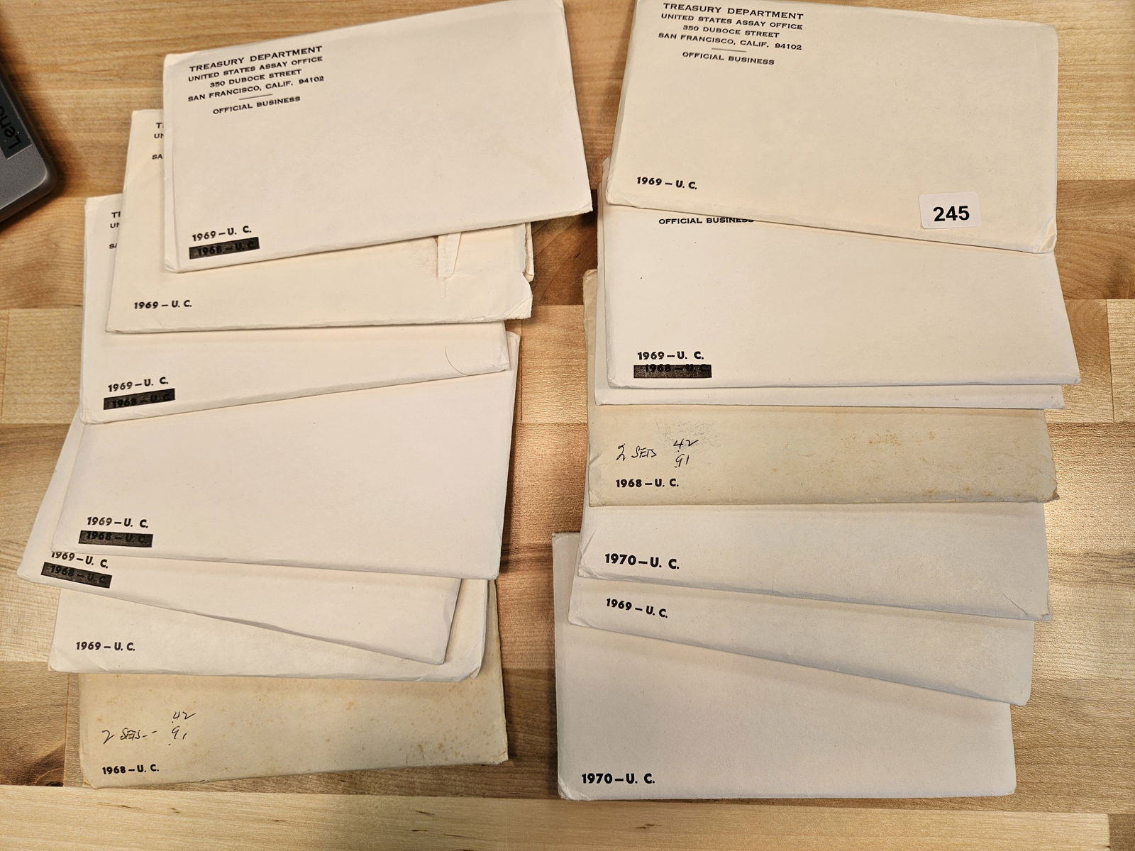 Fourteen 1968, 1969 and 1970 US Mint Sets in OGP (1 of 1)