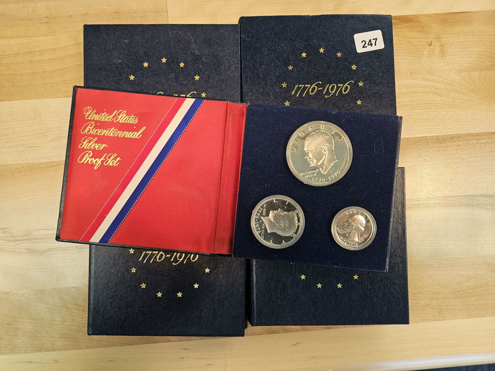 Five GEM Proof 3-coin Bicentennial SILVER Sets (1 of 1)