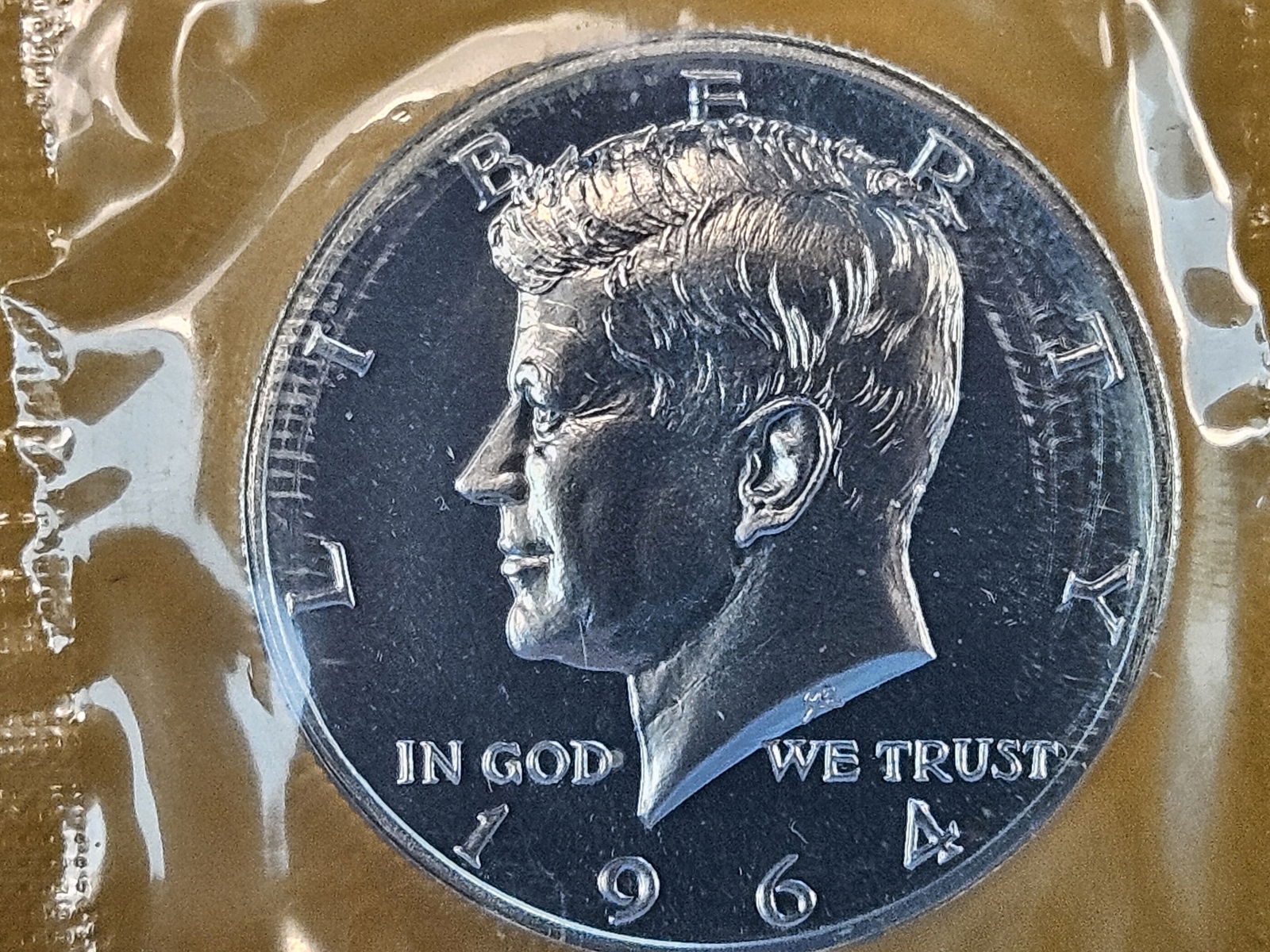 VARIETY! ACCENT HAIR 1964 silver Proof set with Accent hair Kennedy Half Dollar - 2