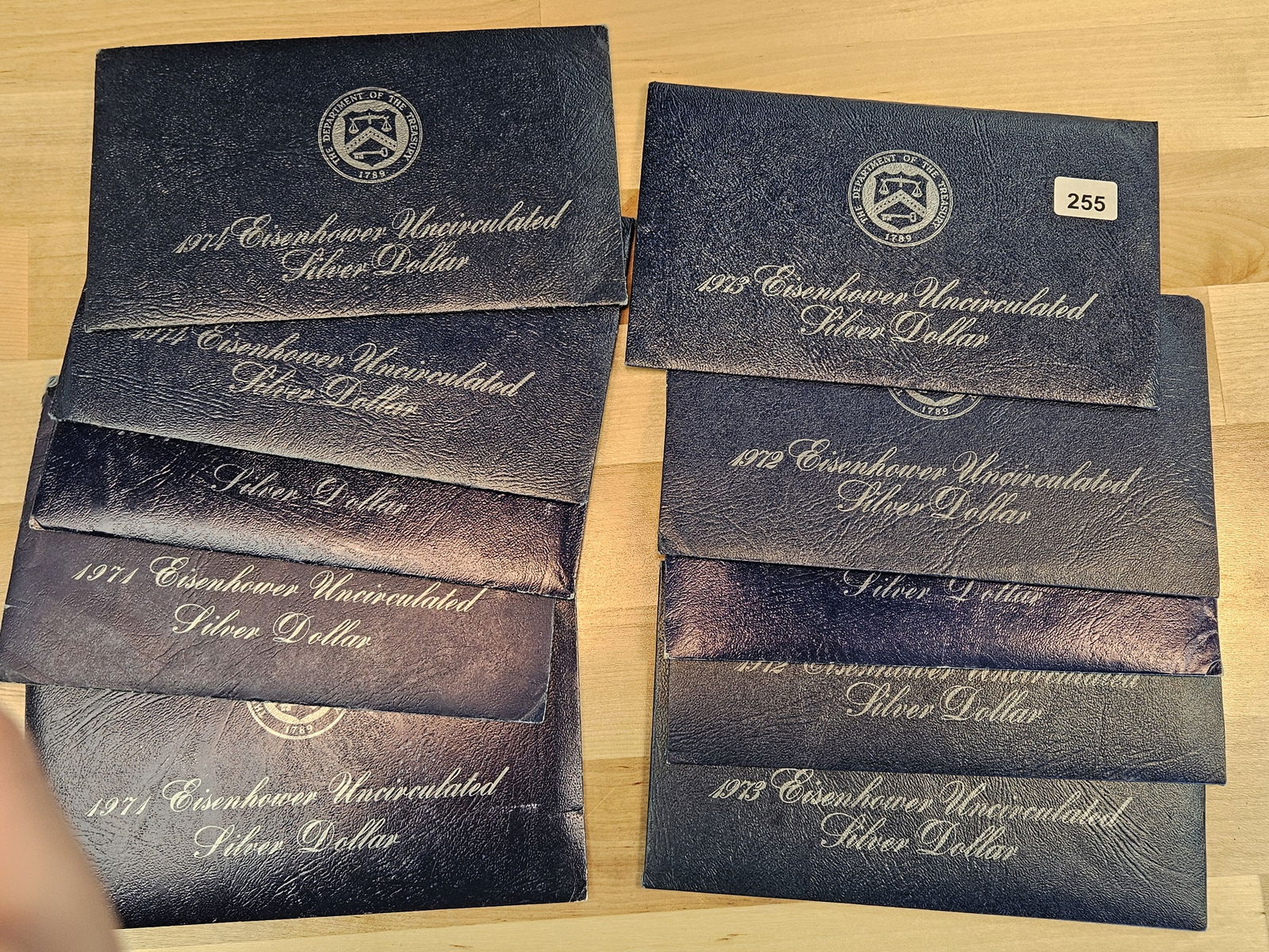 Ten GEM Brilliant Uncirculated SILVER Eisenhower Dollars (1 of 1)