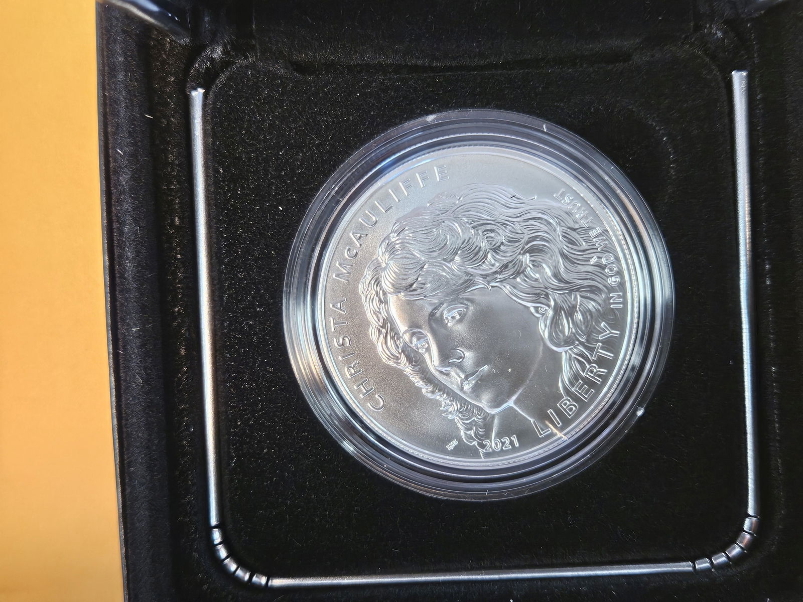 2021 Christa McAuliffe GEM Brilliant Uncirculated Commemorative Silver Dollar - 2