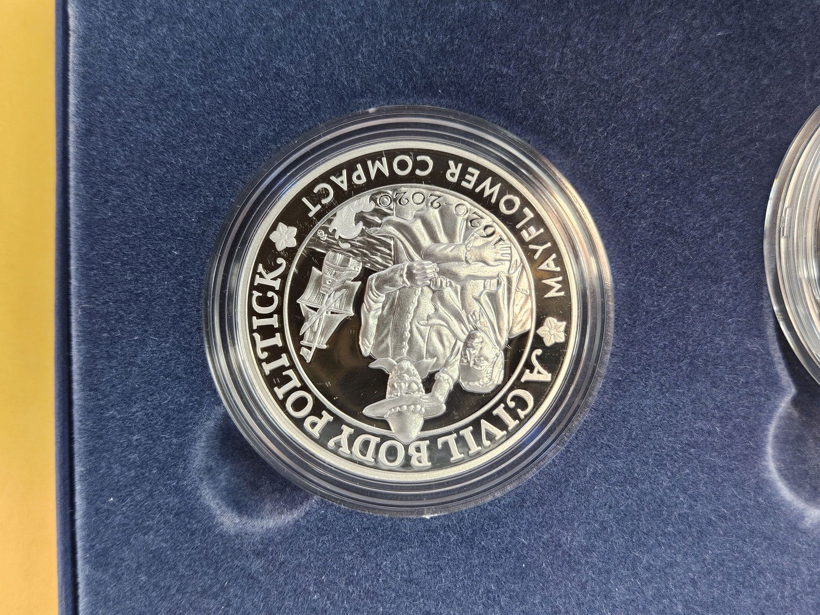 US Mint & Royal Mint Two GEM Silver Coin Set - 6