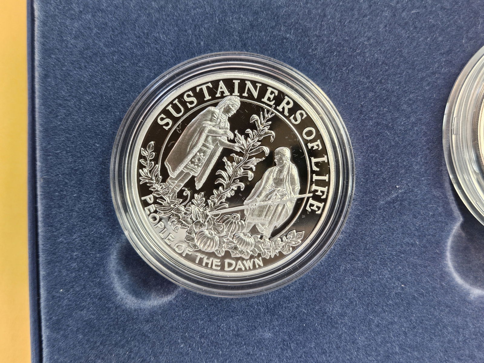 US Mint & Royal Mint Two GEM Silver Coin Set - 7