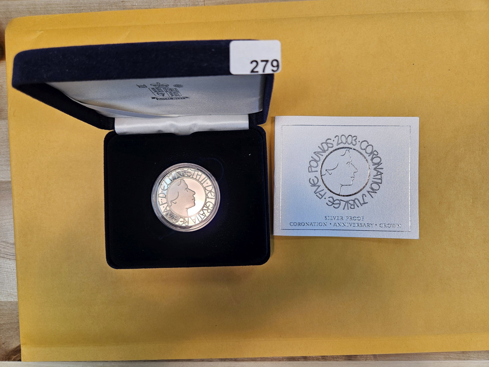 GEM Proof Deep Cameo Royal Mint Silver 5 pounds: In original Royal Mint packaging with COA