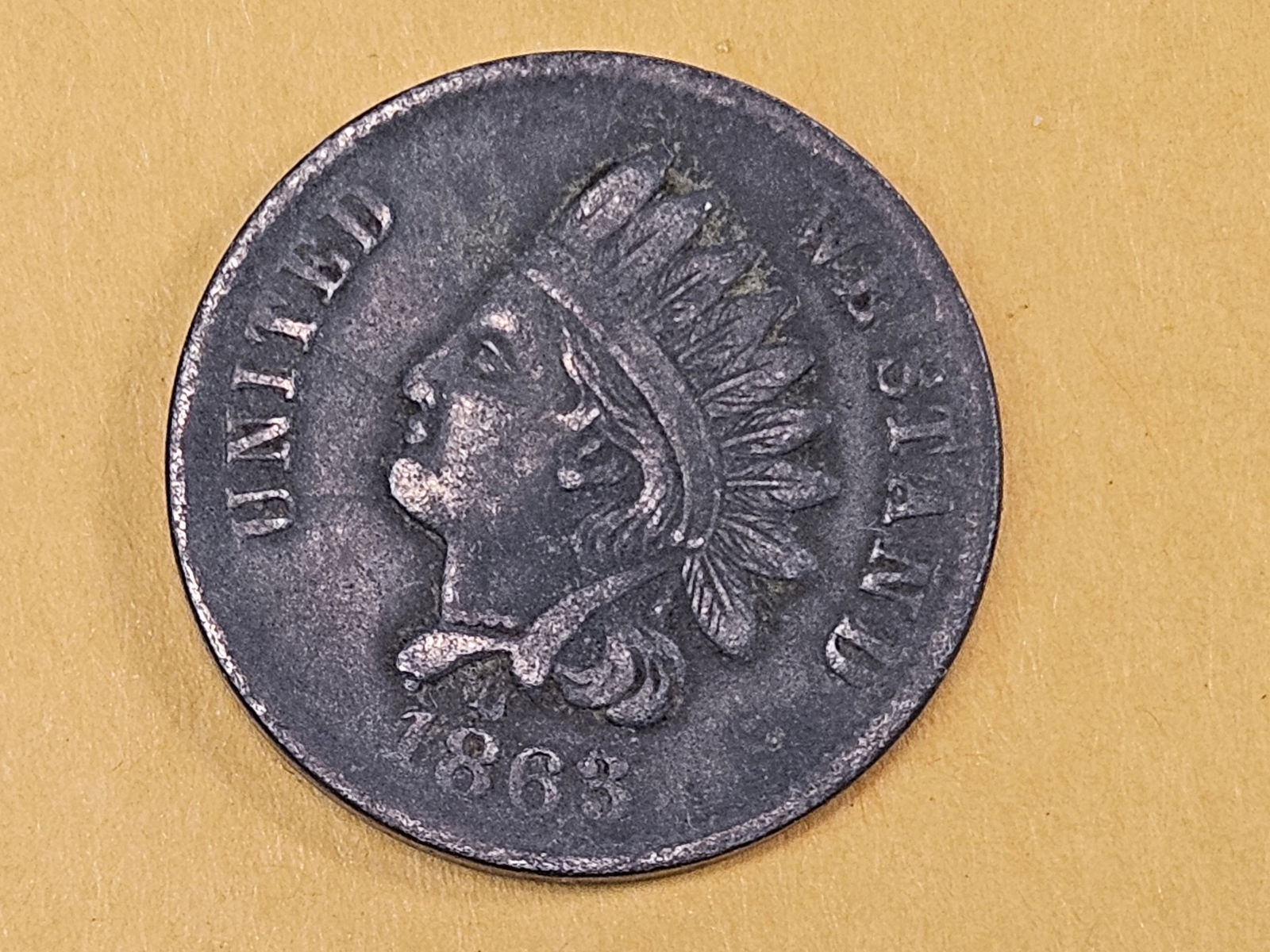 1863 Civil War Token Merchant's Store card: Broas Pie Baker. New York 