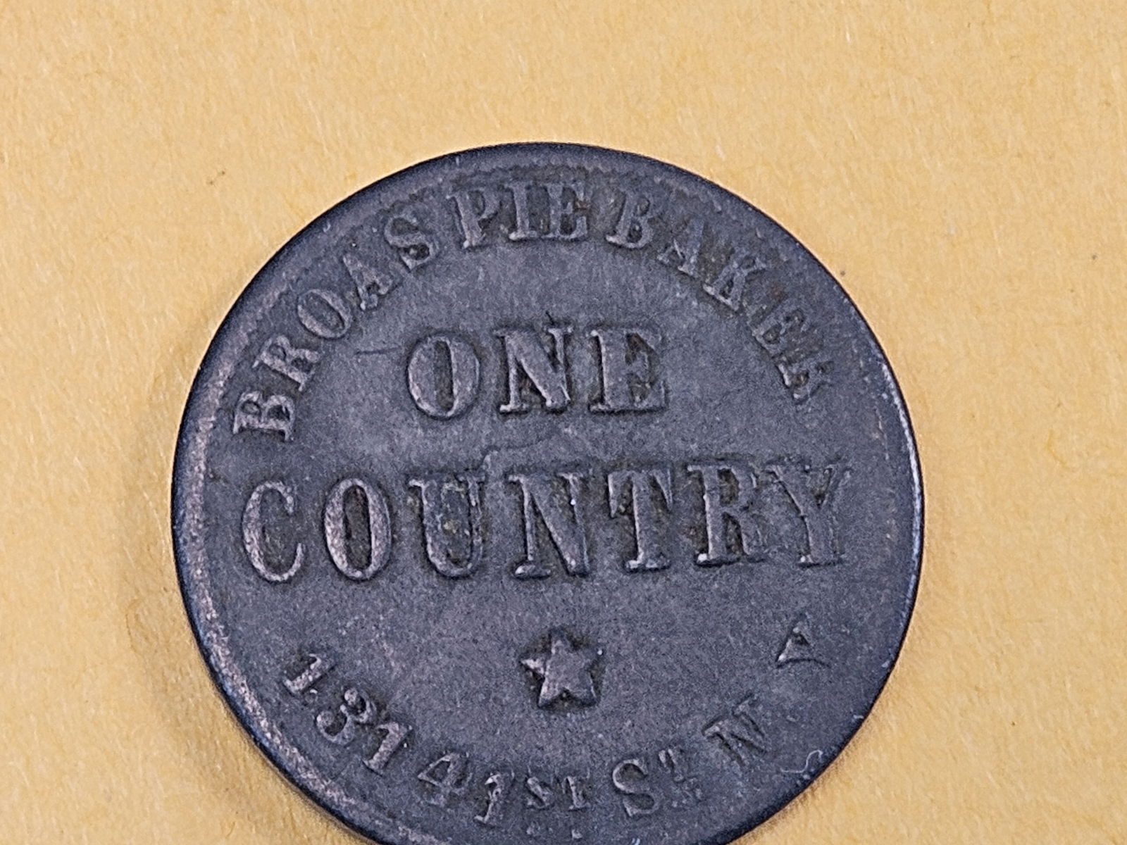 1863 Civil War Token Merchant's Store card - 4